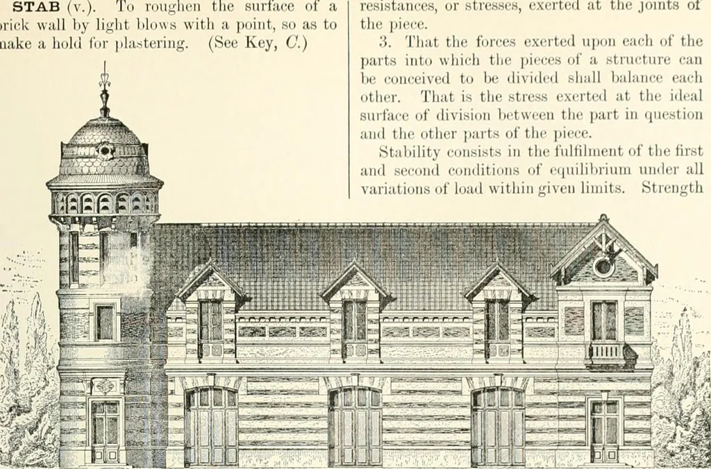 An illustration from A dictionary of architecture and building : biographical, historical, and descriptive, 1902, leaf 360