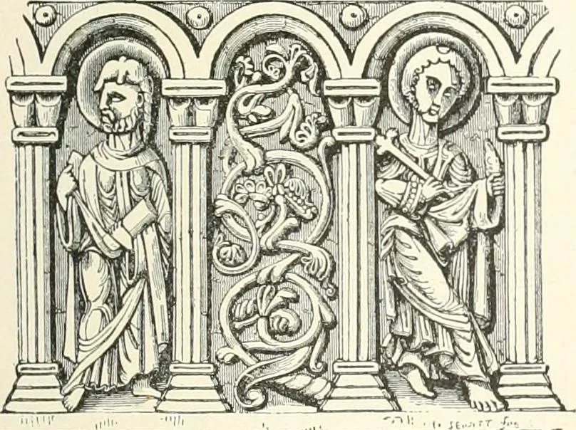 An illustration from A dictionary of architecture and building : biographical, historical, and descriptive, 1902, leaf 42