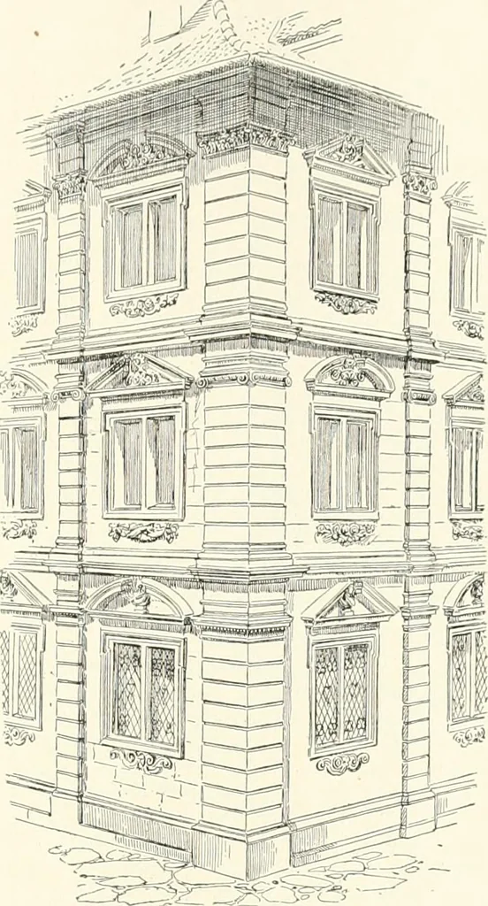 An illustration from A dictionary of architecture and building : biographical, historical, and descriptive, 1902, leaf 422