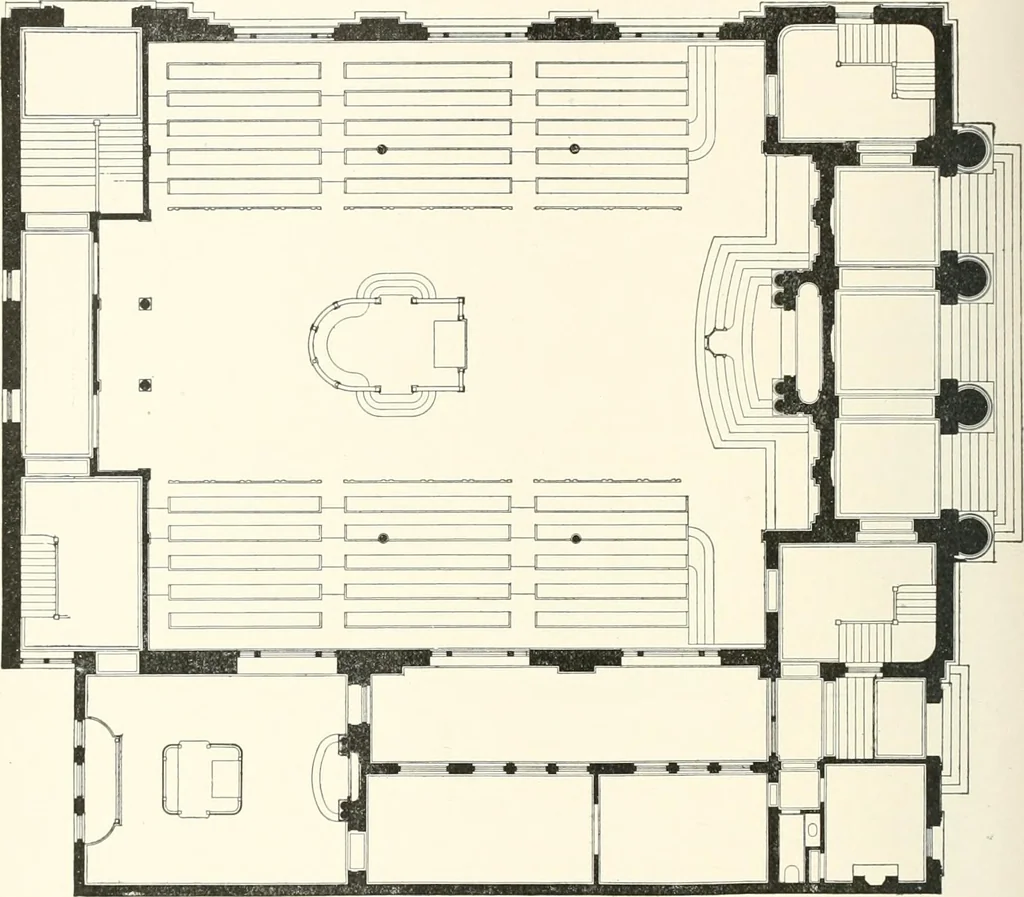 An illustration from A dictionary of architecture and building : biographical, historical, and descriptive, 1902, leaf 425