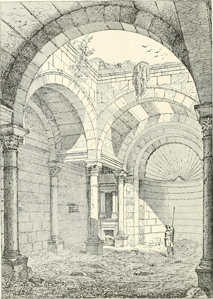 An illustration from A dictionary of architecture and building : biographical, historical, and descriptive, 1902, leaf 427