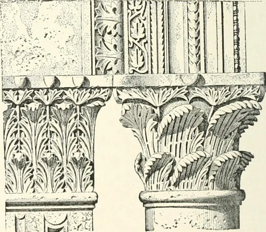An illustration from A dictionary of architecture and building : biographical, historical, and descriptive, 1902, leaf 429