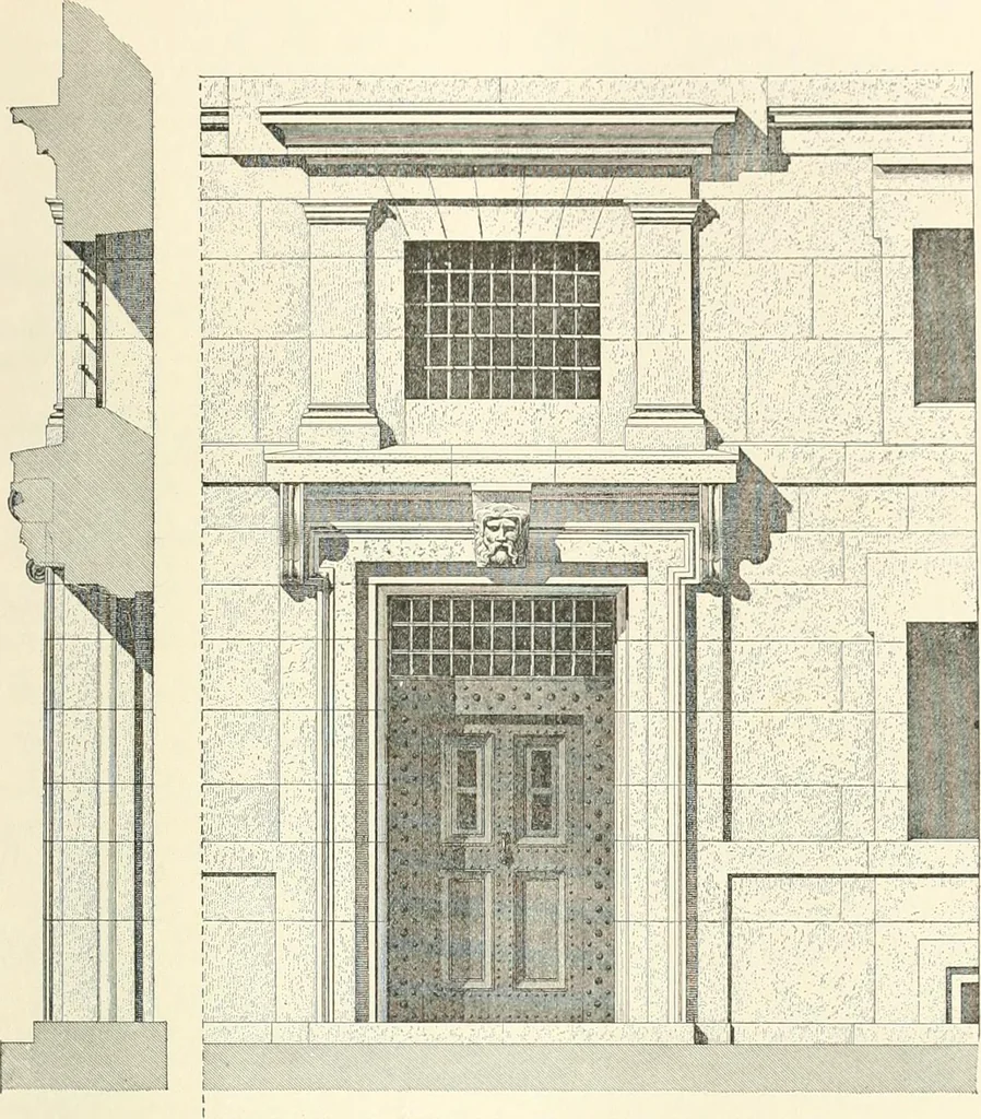 An illustration from A dictionary of architecture and building : biographical, historical, and descriptive, 1902, leaf 44