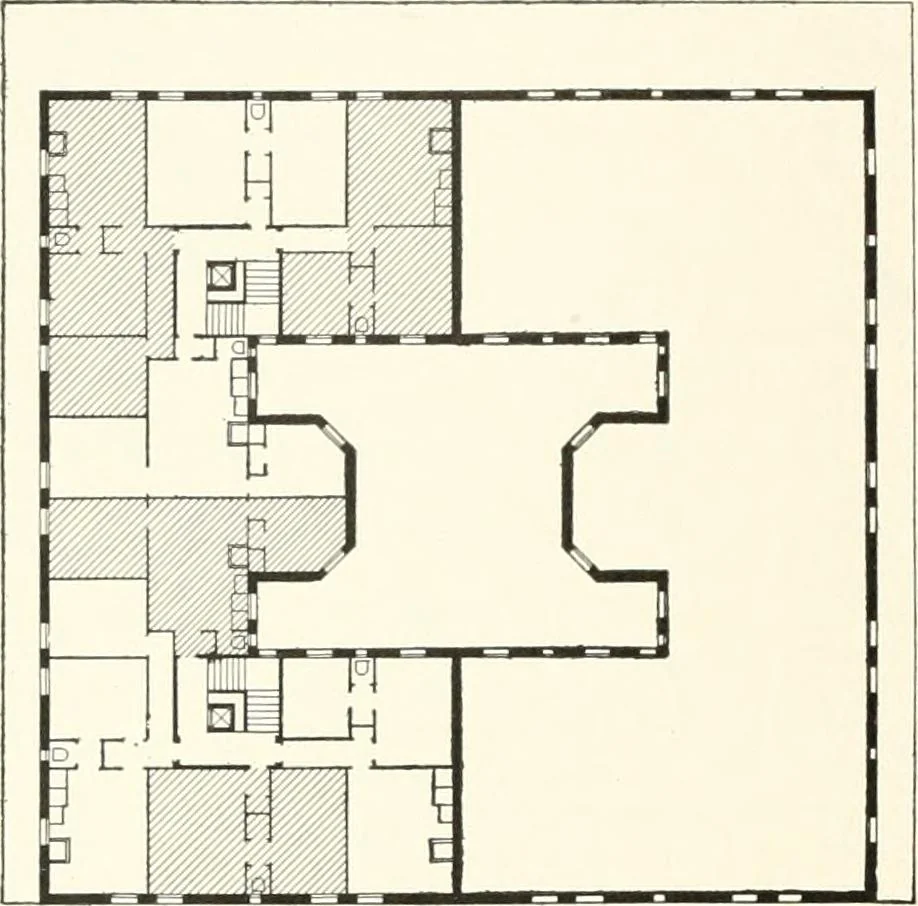 An illustration from A dictionary of architecture and building : biographical, historical, and descriptive, 1902, leaf 465