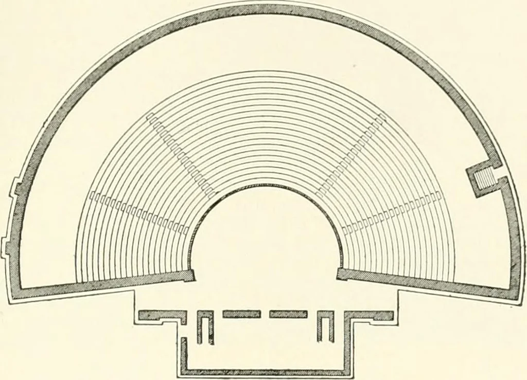 An illustration from A dictionary of architecture and building : biographical, historical, and descriptive, 1902, leaf 470
