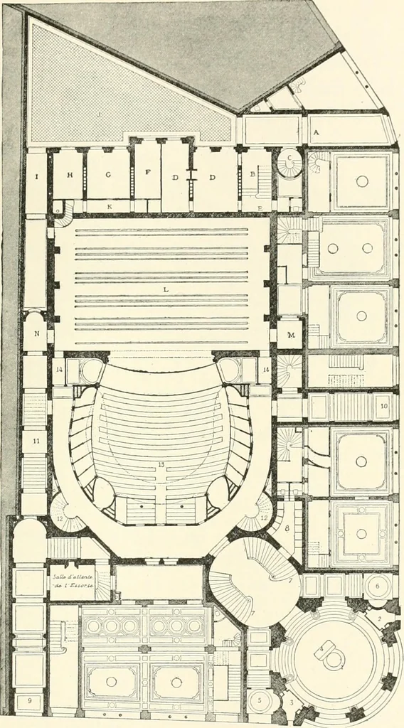 An illustration from A dictionary of architecture and building : biographical, historical, and descriptive, 1902, leaf 472