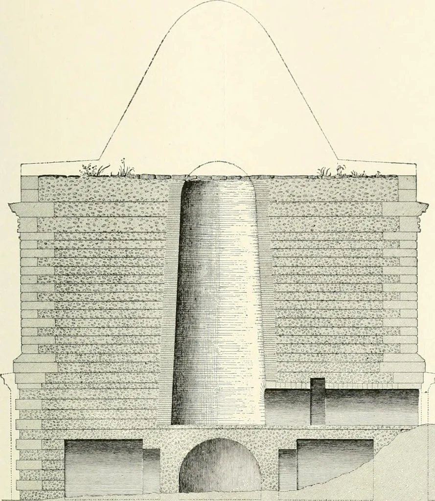 An illustration from A dictionary of architecture and building : biographical, historical, and descriptive, 1902, leaf 484