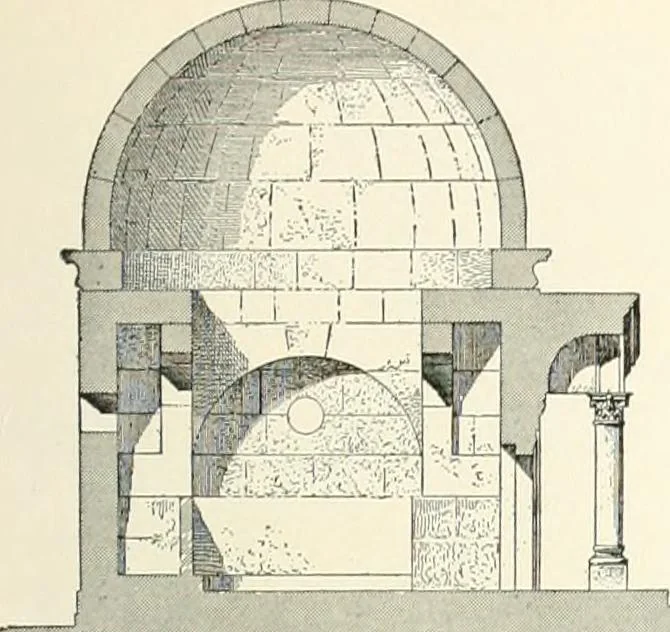 An illustration from A dictionary of architecture and building : biographical, historical, and descriptive, 1902, leaf 490