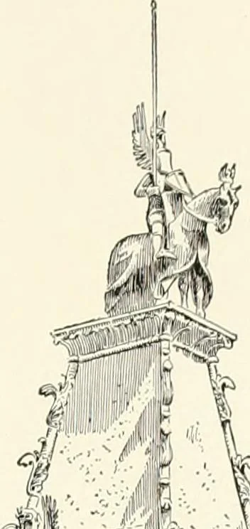 An illustration from A dictionary of architecture and building : biographical, historical, and descriptive, 1902, leaf 490