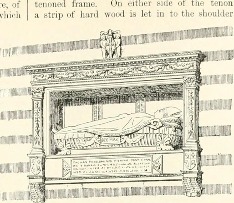 An illustration from A dictionary of architecture and building : biographical, historical, and descriptive, 1902, leaf 496