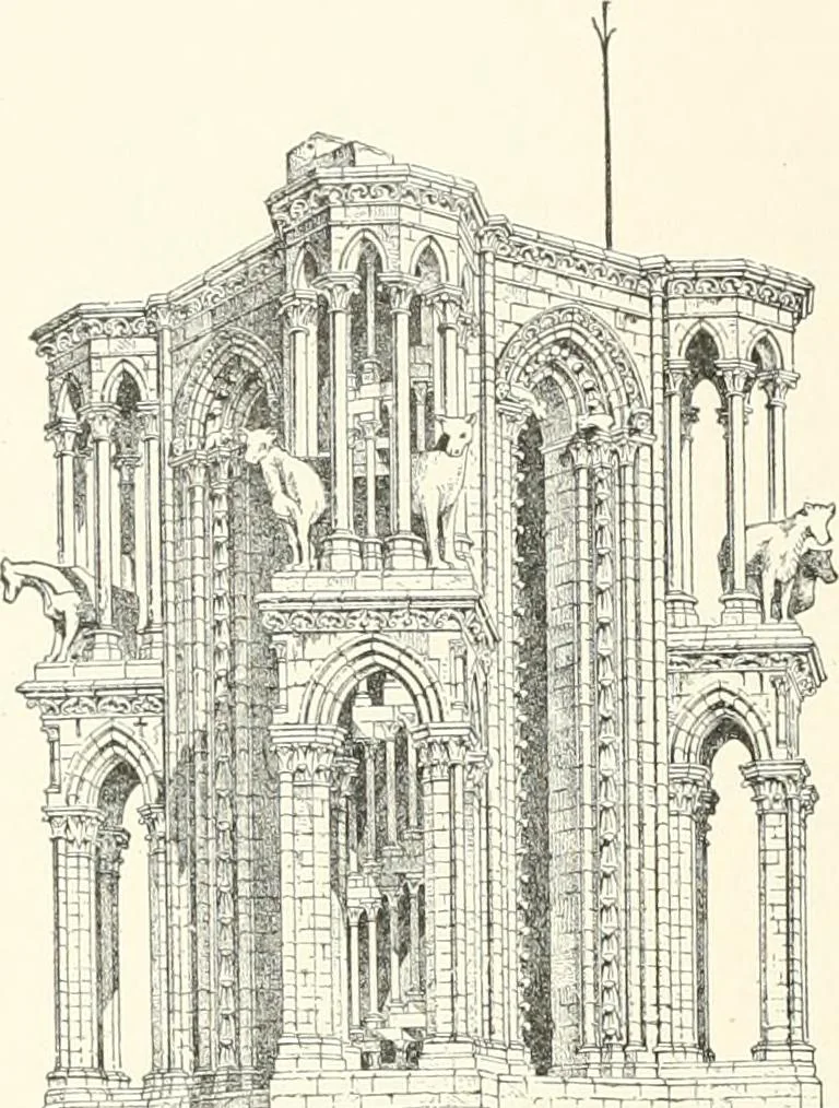 An illustration from A dictionary of architecture and building : biographical, historical, and descriptive, 1902, leaf 501