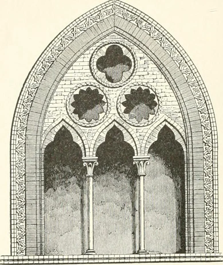 An illustration from A dictionary of architecture and building : biographical, historical, and descriptive, 1902, leaf 505