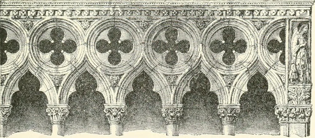 An illustration from A dictionary of architecture and building : biographical, historical, and descriptive, 1902, leaf 506