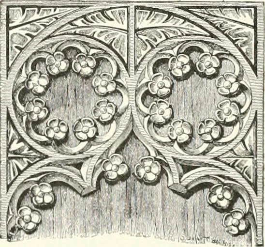 An illustration from A dictionary of architecture and building : biographical, historical, and descriptive, 1902, leaf 507