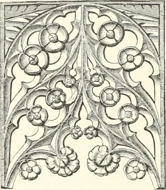 An illustration from A dictionary of architecture and building : biographical, historical, and descriptive, 1902, leaf 509