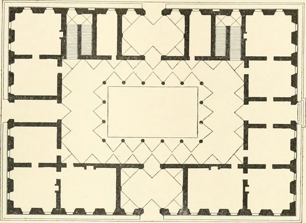 An illustration from A dictionary of architecture and building : biographical, historical, and descriptive, 1902, leaf 52