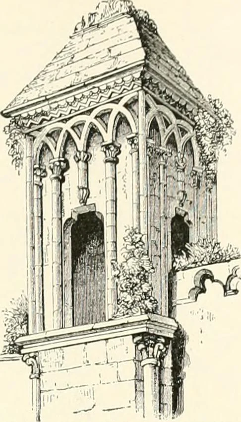 An illustration from A dictionary of architecture and building : biographical, historical, and descriptive, 1902, leaf 528
