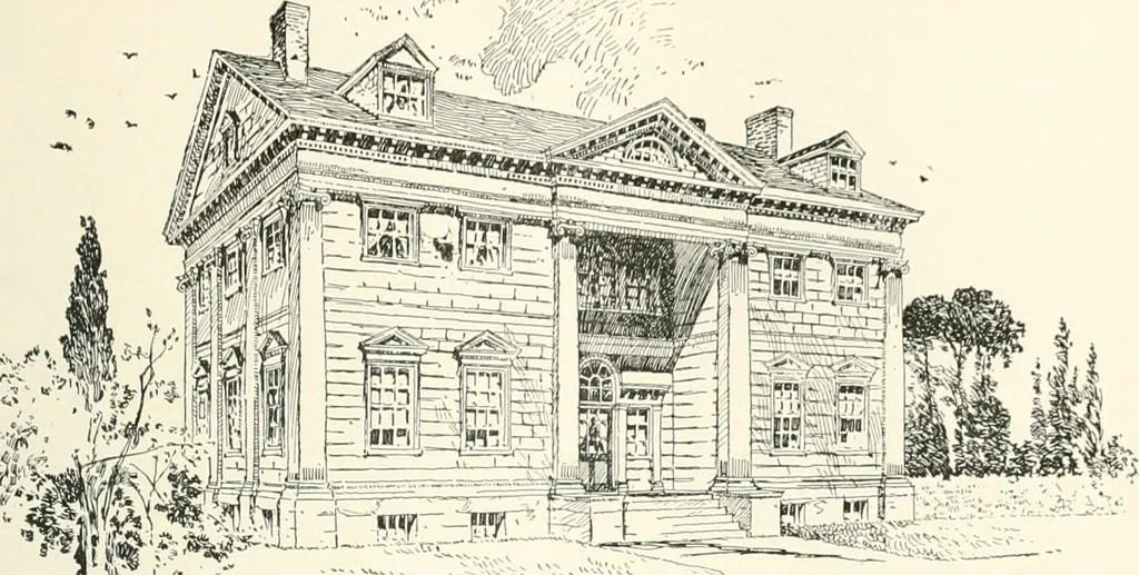 An illustration from A dictionary of architecture and building : biographical, historical, and descriptive, 1902, leaf 540