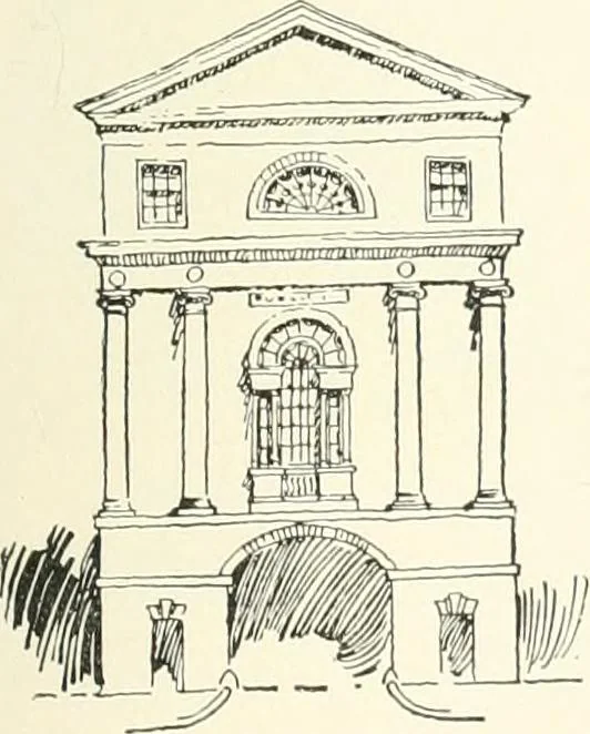 An illustration from A dictionary of architecture and building : biographical, historical, and descriptive, 1902, leaf 542