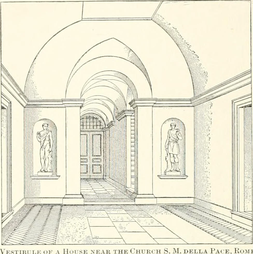 An illustration from A dictionary of architecture and building : biographical, historical, and descriptive, 1902, leaf 583