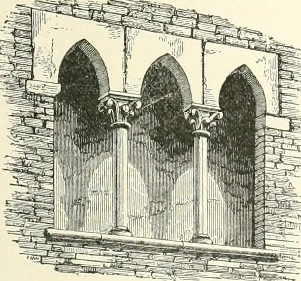 An illustration from A dictionary of architecture and building : biographical, historical, and descriptive, 1902, leaf 618