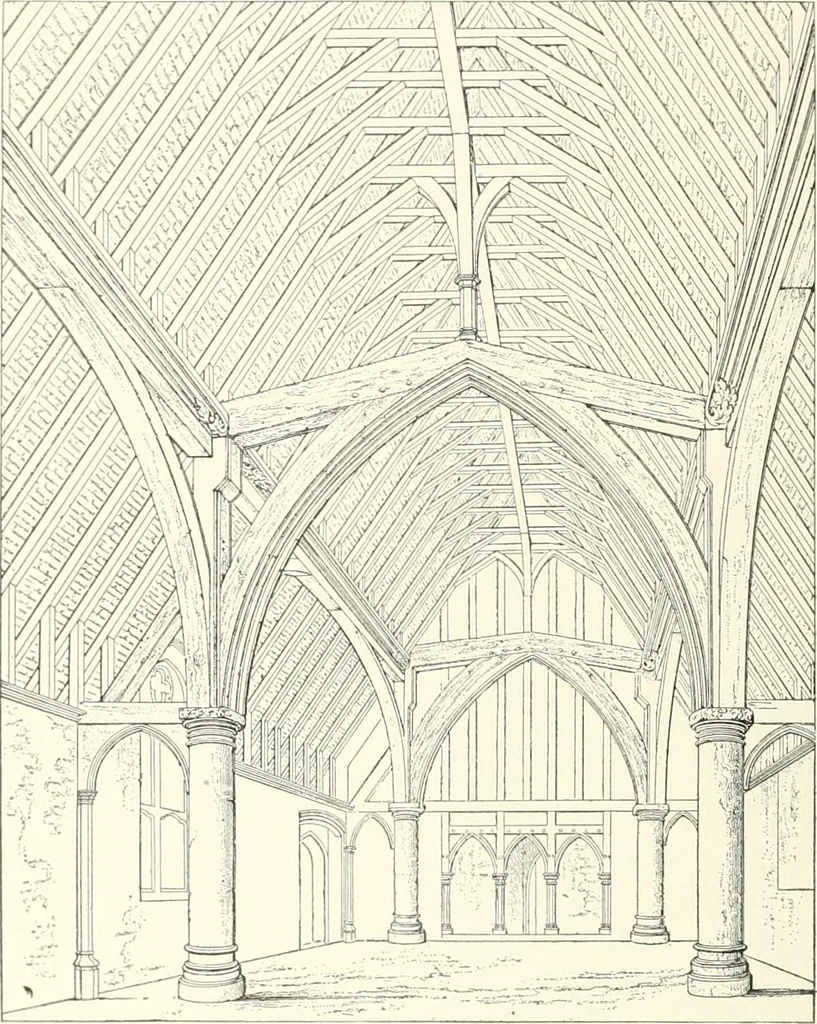 An illustration from A dictionary of architecture and building : biographical, historical, and descriptive, 1902, leaf 645