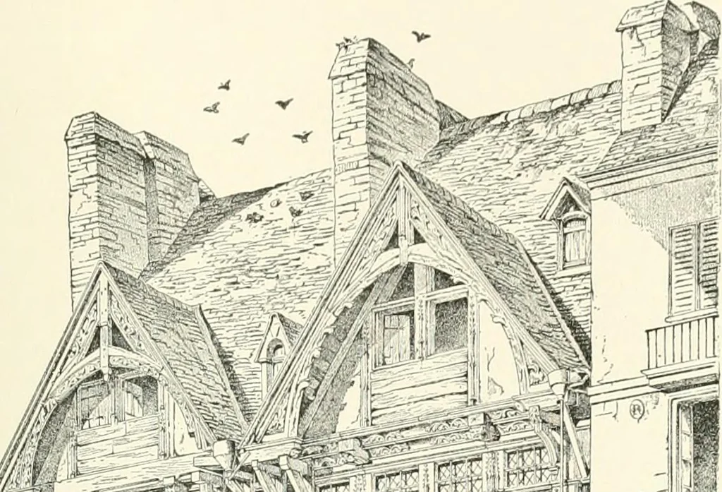 An illustration from A dictionary of architecture and building : biographical, historical, and descriptive, 1902, leaf 646