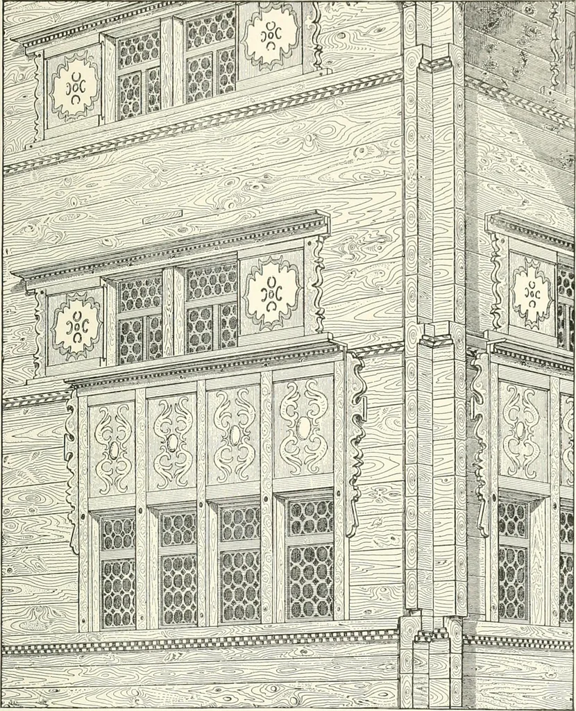 An illustration from A dictionary of architecture and building : biographical, historical, and descriptive, 1902, leaf 648