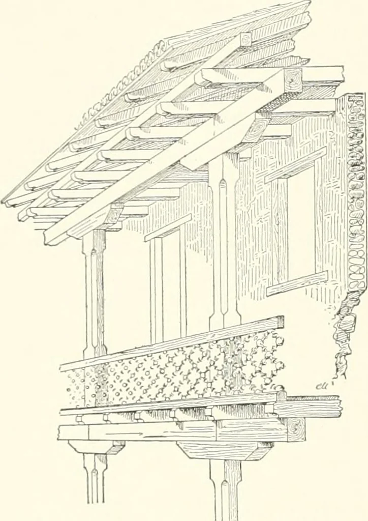 An illustration from A dictionary of architecture and building : biographical, historical, and descriptive, 1902, leaf 649