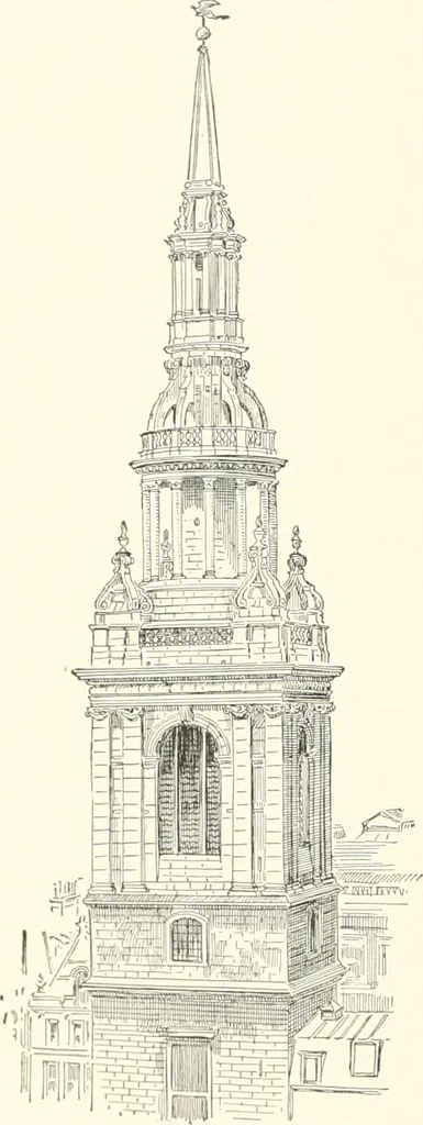 An illustration from A dictionary of architecture and building : biographical, historical, and descriptive, 1902, leaf 655