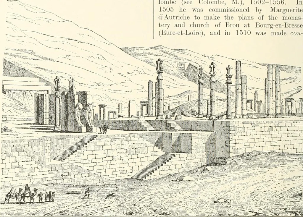 An illustration from A dictionary of architecture and building : biographical, historical, and descriptive, 1902, leaf 81