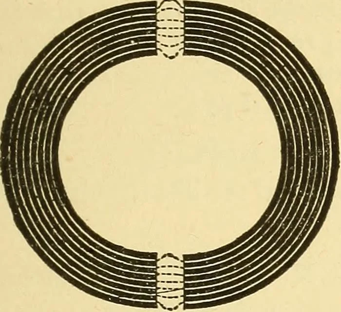 An illustration from A dictionary of electrical words, terms and phrases, 1898, leaf 107