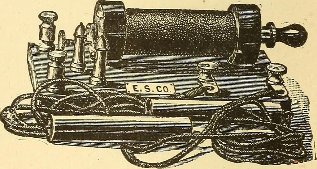 An illustration from A dictionary of electrical words, terms and phrases, 1898, leaf 118