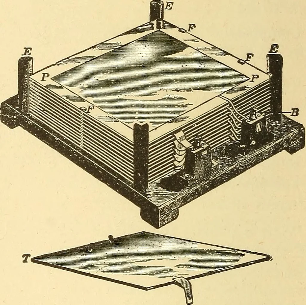 An illustration from A dictionary of electrical words, terms and phrases, 1898, leaf 128