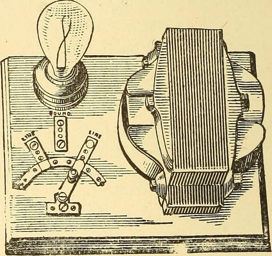 An illustration from A dictionary of electrical words, terms and phrases, 1898, leaf 166