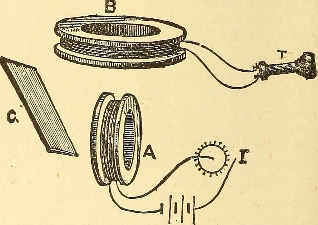 An illustration from A dictionary of electrical words, terms and phrases, 1898, leaf 296