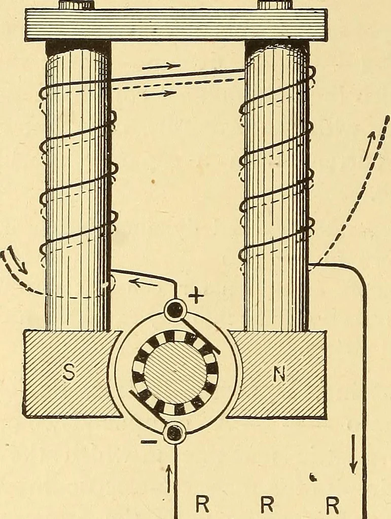 An illustration from A dictionary of electrical words, terms and phrases, 1898, leaf 340