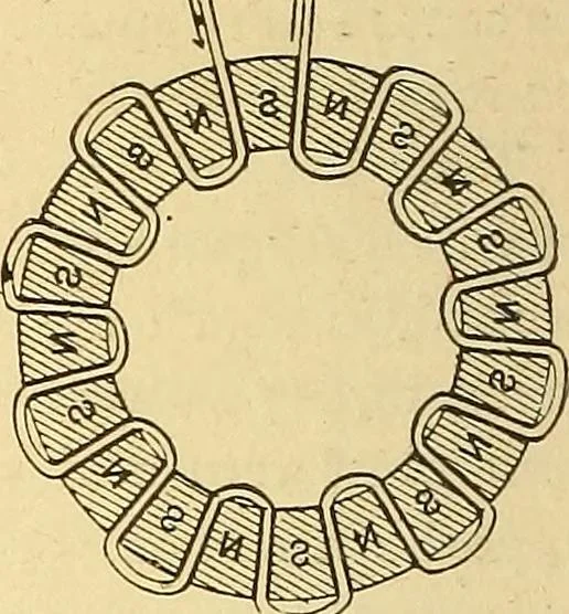 An illustration from A dictionary of electrical words, terms and phrases, 1898, leaf 350