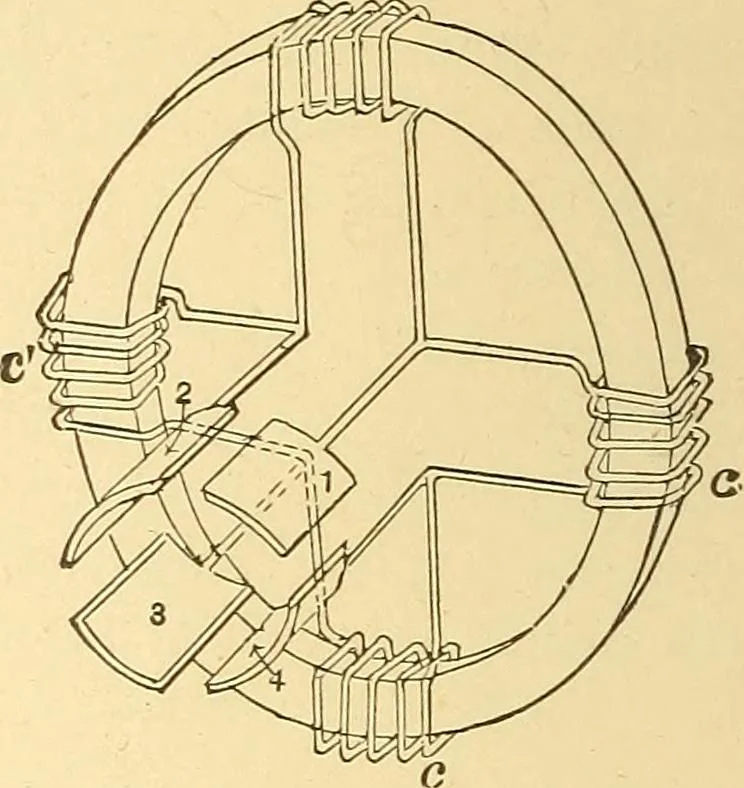 An illustration from A dictionary of electrical words, terms and phrases, 1898, leaf 40