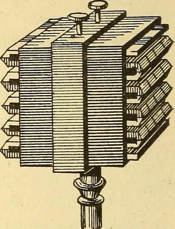 An illustration from A dictionary of electrical words, terms and phrases, 1898, leaf 414