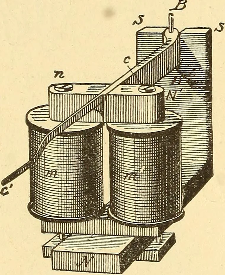 An illustration from A dictionary of electrical words, terms and phrases, 1898, leaf 458