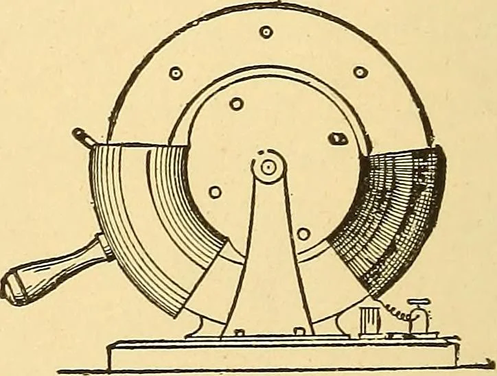 An illustration from A dictionary of electrical words, terms and phrases, 1896, leaf 174