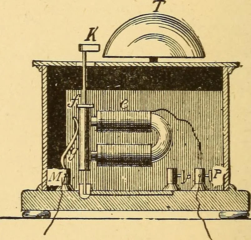 An illustration from A dictionary of electrical words, terms and phrases, 1896, leaf 24