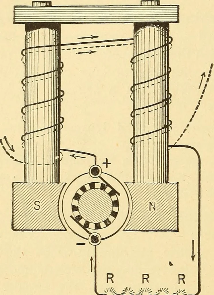 An illustration from A dictionary of electrical words, terms and phrases, 1896, leaf 342