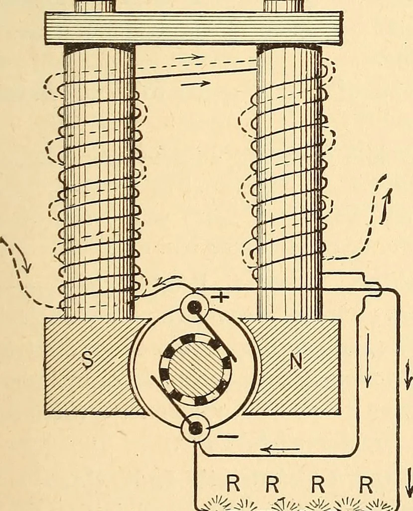 An illustration from A dictionary of electrical words, terms and phrases, 1896, leaf 343