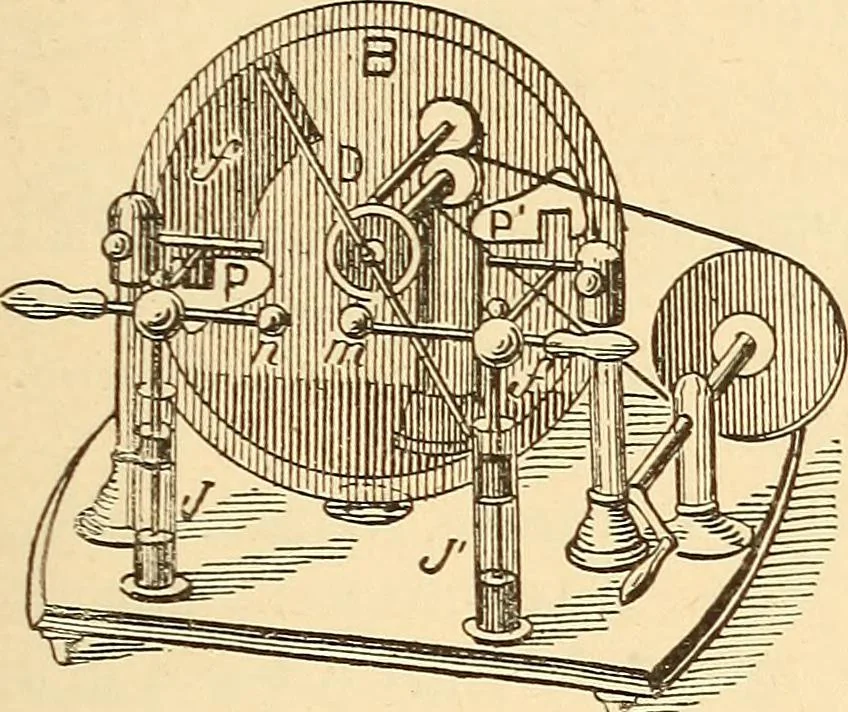 An illustration from A dictionary of electrical words, terms and phrases, 1896, leaf 345