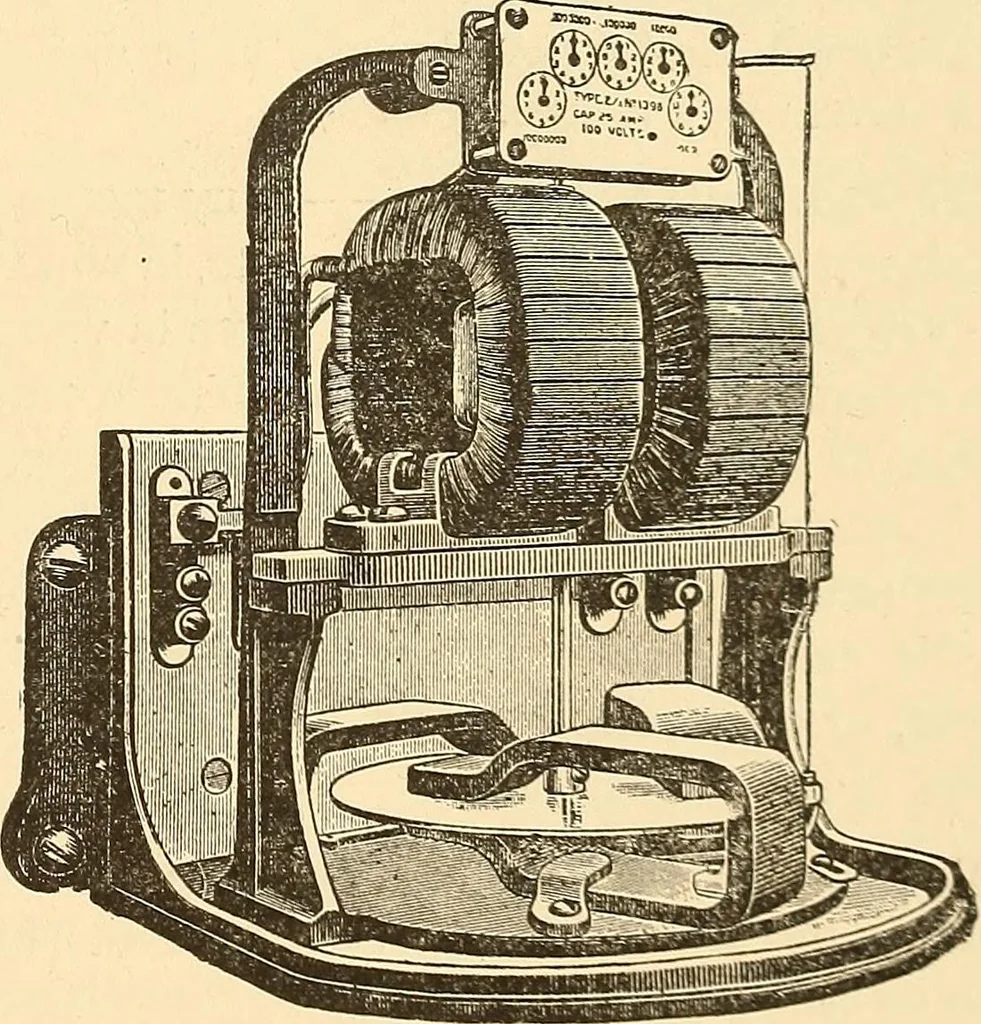 An illustration from A dictionary of electrical words, terms and phrases, 1896, leaf 377