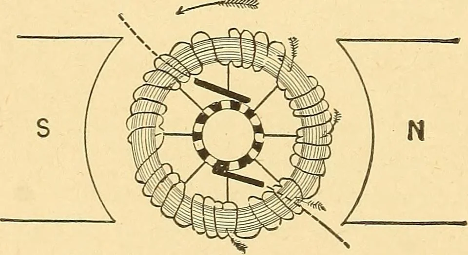 An illustration from A dictionary of electrical words, terms and phrases, 1896, leaf 40
