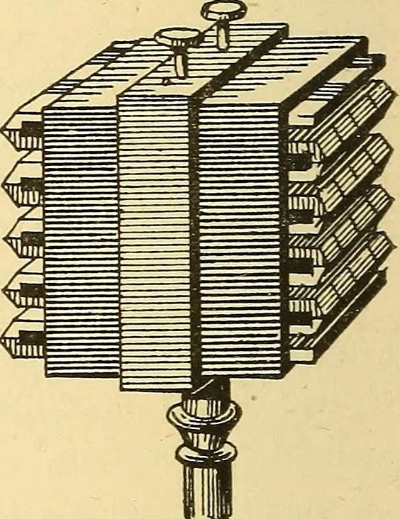 An illustration from A dictionary of electrical words, terms and phrases, 1896, leaf 416