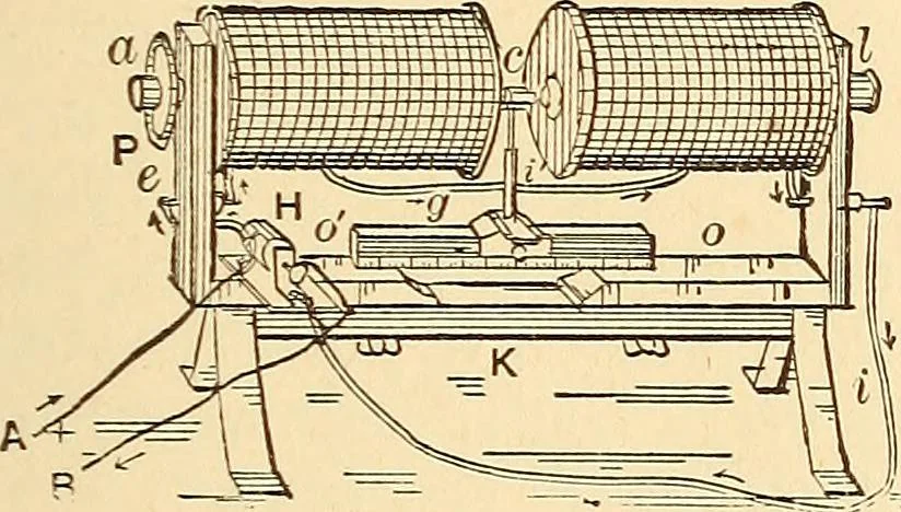 An illustration from A dictionary of electrical words, terms and phrases, 1896, leaf 477